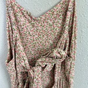 Audrey Floral jumpsuit with back tie